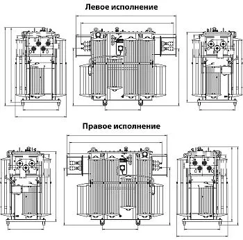 Фото чертежа ТМЗ 1600/10/0,4